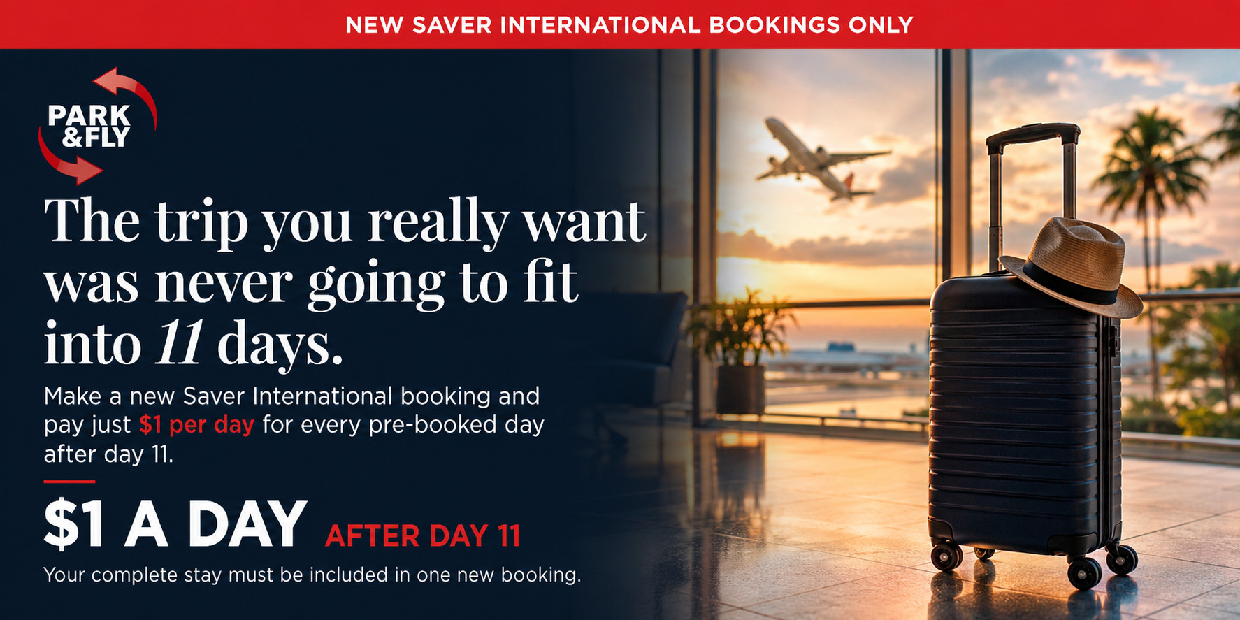 International valet parking offer at Park & Fly